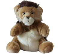 ThisToffGuys Simulation Petit Lion marionnette à Main Jouet Jeu Parent-Enfant Accessoires d'éducation précoce Animal ventriloque Peluche Doux et Mignon Cadeau Compagnon