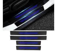THJKCVSD Protection Seuil de Porte de Voiture, pour Opel Corsa B C D E F 2021 2020 2019 2018 2017 2016-1993 Protection Seuil de Porte de Voiture Autocollant,Plinthes pour Auto Accessoires,4pcs-Blue