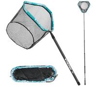 THKFISH Épuisette de pêche de 300 cm, épuisette à mailles fines, épuisette en fibre de carbone avec manche long, épuisette télescopique, épuisette en aluminium avec cadre en aluminium, épuisette en
