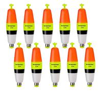 THKFISH Flotteurs de Peche EVA Rond Mousse Bobbers Slip Bobber Fish Float Flotteur à Ventre 10PCS 2.5in
