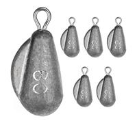 THKFISH Kit de plombs de pêche Dropshot pour eau salée - Pour la pêche en surf - 2-5 oz