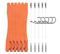 THKFISH Pêche à la Carpe - Bouilie Rig Bas de Ligne pour pêche à la Carpe (hameçons #1, plombs 7g)