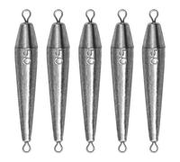 THKFISH Plomb de pêche, poids de pêche à double anneau, poids de plomb, torpedo pour eau salée et eau douce, 1 oz-3,5 oz, kit de plomb de pêche, plomb dropshot, plomb de pêche, plomb de poire