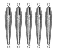 THKFISH Plomb de pêche, poids de pêche à double anneau, poids de plomb, torpedo pour eau salée et eau douce, 1 oz-3,5 oz, kit de plomb de pêche, plomb dropshot, plomb de pêche, plomb de poire
