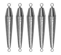 THKFISH Plomb de pêche, poids de pêche à double anneau, poids de plomb, torpedo pour eau salée et eau douce, 1 oz-3,5 oz, kit de plomb de pêche, plomb dropshot, plomb de pêche, plomb de poire