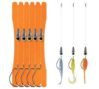 THKFISH Rigs de Pêche avec hameçons Taille 1/0#, Accessoires pêche à la Rigs avec Lestes et plombs 3,5g 5g 7g 10g 14g (5g - 5 pièces)