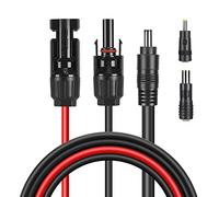 Thlevel Câble de Charge Solaire Panneau d'extension Femelle et Mâle DC 8mm/5,5x2,1mm/4,0x1,7mm avec Connecteur 1,8M 16AWG pour Générateur Portable