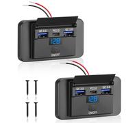 Thlevel Chargeur de Voiture pour téléphone Charge Rapide 12V Prise USB C 36W PD3.0 et Double 18W QC3.0 Étanche avec voltmètre numérique et Interrupteur pour 12V/24V Bateaux Camping-Car