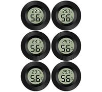Thlevel Mini Digital LCD Thermomètre Hygromètre Température Humidité Thermo Indicateur pour Bureau Cuisine Humidors Incubateurs Reptiles 6 Pièces