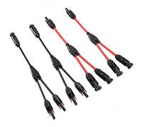 Thlevel Solaire Panneau Câble Connecteur Professionnel 1 à 2 branches Y Connecteurs Solairede Adaptateur 1000V CC 30A 4mm²