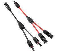 Thlevel Solaire Panneau Câble Connecteur Professionnel 1 à 2 branches Y Connecteurs Solairede Adaptateur 1000V CC 30A 4mm²