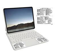 THLMT 1PCS Autocollant de Raccourci Clavier, Raccourcis Clavier Adhésif pour PC Ordinateur Portable Clavier Référence Raccourci Clé Symboles Collant Raccourci Décalques (pour ipad os Shortcuts)