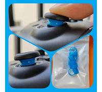 THLMT 8PCS Anneau protecteur de joystick compatible avec Steam Deck/pour Xbox/pour PS4/pour PS5/pour Switch Pro/pour ROG Ally, anneau protecteur élastique en silicone (Bleu)
