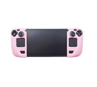 THLMT Étui de préhension Compatible avec Steam Deck/OLED, Grip de Protection en Silicone pour Console de Jeu, Housse antidérapante pour poignée de Jeu Portable, Skin Shell (Rose)