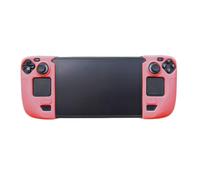 THLMT Étui de préhension Compatible avec Steam Deck/OLED, Grip de Protection en Silicone pour Console de Jeu, Housse antidérapante pour poignée de Jeu Portable, Skin Shell (Rouge)