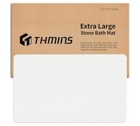 THMINS Tapis de bain extra large, 81,3 x 50,8 cm, antidérapant, en pierre de diatomée, super absorbant, séchage rapide, pour salle de bain/cuisine, facile à nettoyer