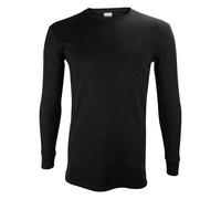 THMO Enfants Haut Thermique Manches Longues Performance Chaud sous Vetement Haut | Hiver Couche de Base T-Shirt Polaire for Garçons et Filles (12-13 Ans, Noir)