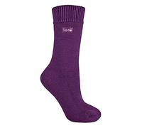 THMO - Femme polaire hiver chaudes chaussettes sans couture (37-42 Eur, 23 Purple)