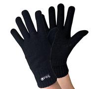 THMO - Homme Hiver Polaire Anti Froid Chaud Gants avec Thinsulate 3M 40g Doublés Polaire (M/L, Noir)