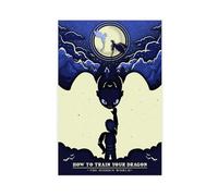 THNIKK Poster de film d'animation How to Train Your Dragon - Décoration murale pour salon, chambre à coucher - Style sans cadre - 30 x 45 cm