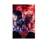 THNIKK Poster rétro sur toile Stranger Things Saison 5 - Décoration murale pour salon, chambre à coucher - Style rétro - 30 x 45 cm