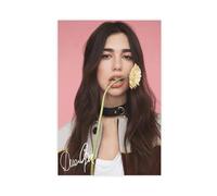 THNIKK Poster sur toile Dua Lipa - Décoration pour chambre à coucher, bureau, chambre - Cadeau - Sans cadre - 30 x 45 cm