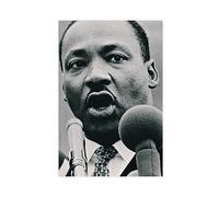THNIKK Poster sur toile Martin Luther King Jr. Discours « The Three Evils » - Décoration murale pour chambre à coucher, bureau, chambre, cadeau - Sans cadre - 20 x 30 cm