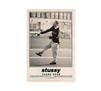THNIKK Stussy Poster mural ouvert sur toile pour chambre à coucher, bureau, chambre, cadeau sans cadre, 40 x 60 cm