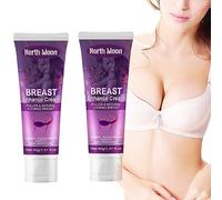 Thnkstaps 2pc Crème de Poitrine, Crème Raffermissante et Liftante pour L'élargissement des Seins Naturels, Contient du collagène, de la cire de chrysanthème et des azalées, Avec Boost et seins solides