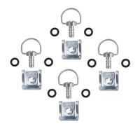 THOANBY Attaches Rapides pour Moto, Attaches de Course, 1/4 de Tour, Anneaux en D de 14 mm et 19 mm, boulons de Fixation de carénage de Course, vis