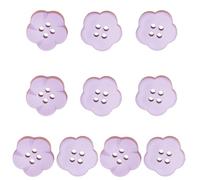 THOANBY Boutons colorés,10 Boutons en Forme de Fleur,4 Trous,en résine pour projets de Couture