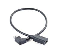 THOANBY Convertisseur de type C femelle vers petit USB mâle 5 broches pour lecteurs MP3, appareil photo numérique type C femelle câble de transfert de données