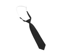 THOANBY Cravates uniformes rayées col détachable Japon Seifuku Cosplay pré-noué Cravate d'écolière Cravates rayées pour homme, Noir et blanc stri, taille unique