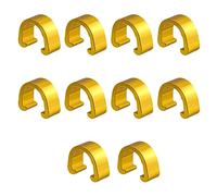 THOANBY Lot de 10 clips en alliage d'aluminium pour câble de vélo, clips de boîtier de frein, pinces fixes, dérailleur, changement de vitesse, clips de vélo de montagne, pièces et accessoires d'outils