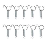 THOANBY Lot de 10 crochets à ressort pour cage pour loquet de porte, clips de fil à clipser multifonctionnels, 2 tailles pour