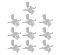 THOANBY Lot de 10 présentoirs en cristal acrylique pour petits chevalets, Medium, Comme décrit