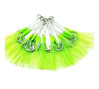 THOANBY Lot de 20 hameçons d'aide à la pêche en eau salée double jigging lent rapidement pour eau salée double kits accessoires