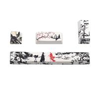 THOANBY Lot de 4 touches de profil OEM Esc Enter Space 6.25U PBT Dye-Sublimation pour clavier mécanique Touches PBT Profil OEM Sub Subbed sublimation