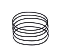 THOANBY Lot de 5 courroies en caoutchouc pliables pour enregistreurs, CD, machines vidéo, DVD, lecteurs de DVD, 2 mm de largeur, 41 à 190 mm