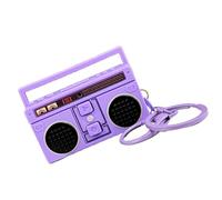 THOANBY Porte-clés enregistreur,rétro Petit rétro Classique Radio drôle pendentifs chaîne Porte-clés présentoir décoratif