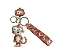 THOANBY Porte-clés mignon en silicone pour les amateurs de chaîne à suspendre pour porte-clés, BN