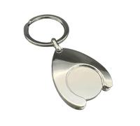 THOANBY Porte-clés pratique pour jetons de chariot polyvalent en métal - Porte-clés indispensable pour faire du shopping - Chaînes de foule pour clés de voiture avec porte-cartes, a, taille unique