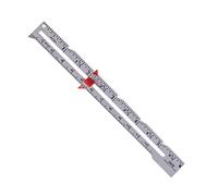 THOANBY Règle de Mesure pour Patchwork,jauge de Couture coulissante,15 cm,en Alliage d'aluminium,pour matelassage,Tissu métallique,Pied à Coulisse,Outil de Mesure de Couture