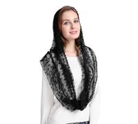 THOANBY Voiles en Dentelle,voiles mantille en Dentelle française,Foulard,voiles de messe catholique pour diverses Occasions,Accessoires de Coiffure pour événements Religieux
