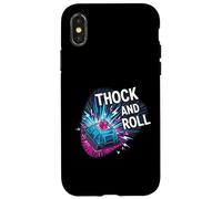 Thock and Roll Mechanical Keyboard Switch Gaming Coque pour iPhone X/XS