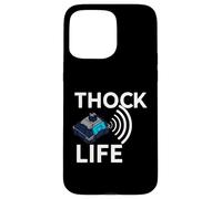 Thock Life Mechanical Keyboard Switch Enthusiast Gamer Coque pour iPhone 15 Pro Max