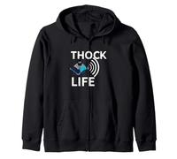 Thock Life Mechanical Keyboard Switch Enthusiast Gamer Sweat à Capuche