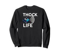 Thock Life Mechanical Keyboard Switch Enthusiast Gamer Sweatshirt