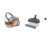 Thomas 788568 Aspirateur, 1600 W, 2.4 liters, Orange/Gris & Thomas 787247 Brosse de Lavage pour Parquet