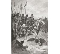 Thomas a Becket menant une armée de chevaliers lors de l'expédition d'Henri II à Toulouse 1159. Thomas Becket alias Saint Thomas de Canterbury Thomas de Londres et Thomas Becket c. 1119/1120 1170